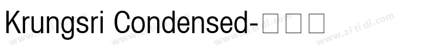 Krungsri Condensed字体转换